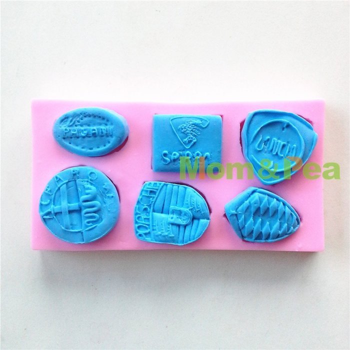 Mom&pea 0626 Car Logos Shaped Silicone Mould for Fondant Cake Sugar Paste Cake Decoration 3d Cake Toppers Mold... N2