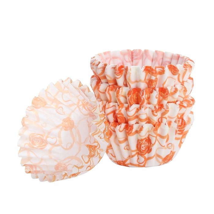 Crystallove 600pcs Random Colorful Paper Cupcake Liners Muffin Cups Baking Wrappers (Top Size2.5"x600pcs)