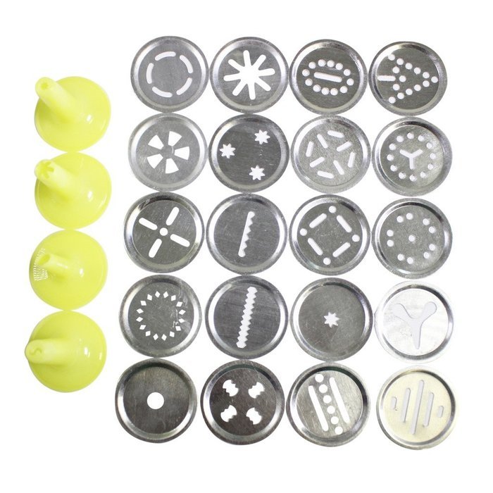 25 Piece Cookie Press Pump Machine Biscuit Maker Set by KurtzyTM