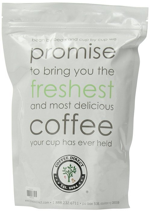 Coffee Bean Direct Hawaiian Kona Blend, Whole Bean Coffee, 16-Ounce Bags (Pack of 3) N11