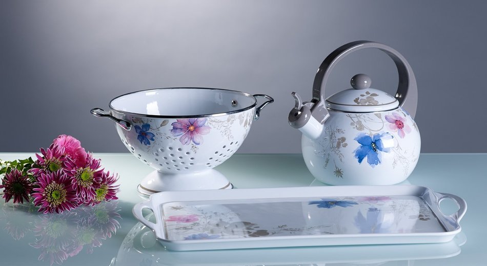 VILLEROY & BOCH MARIEFLEUR GREY Tea kettle