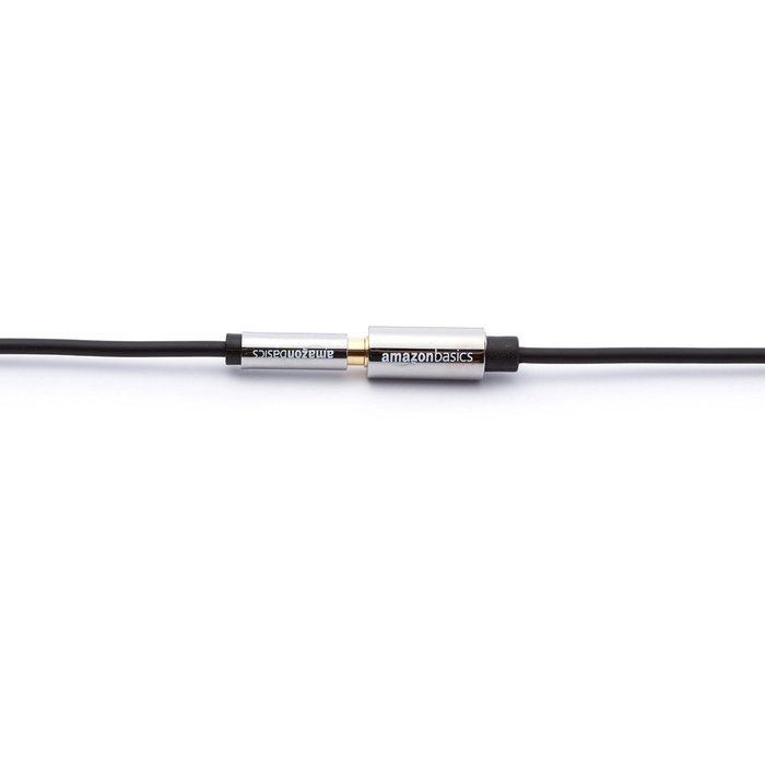 AmazonBasics 3.5mm Male to Female Stereo Audio Cable - 6 Feet (1.83 Meters) N7