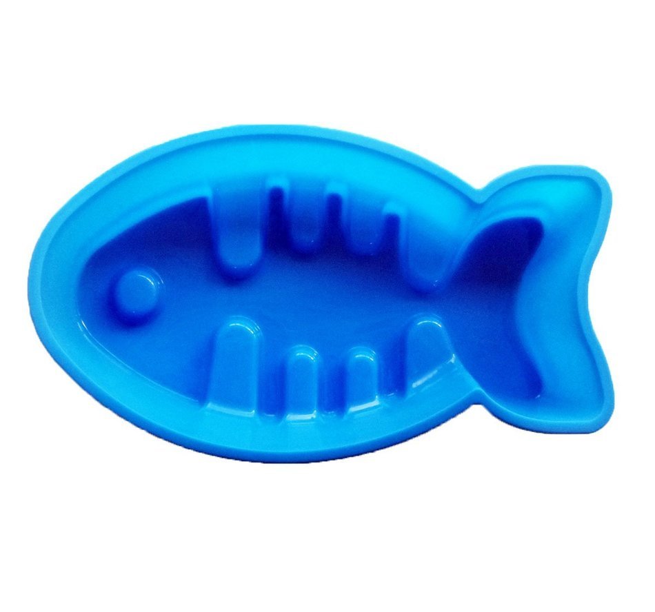 Yunko Fishbone Shape Silicone baking Cake Pan Pizza Pie Mold 11.5 Inches
