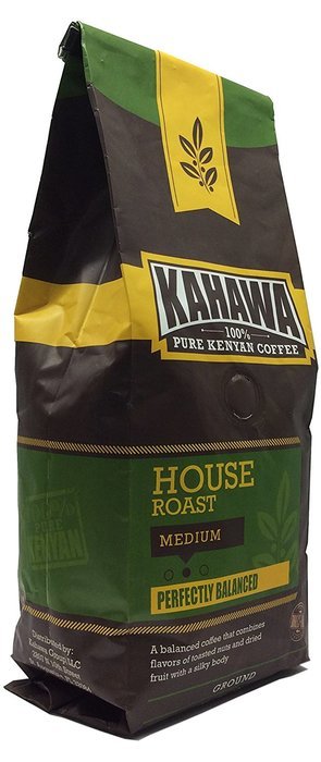 KAHAWA Kenya Coffee, Dark Roast, Ground Coffee, 100% Arabica Coffee, Kenya AA, Specialty Coffee, Premium Coffee... N3