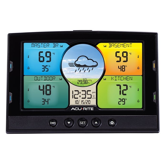 AcuRite 02083M Home Temperature & Humidity Station with 3 Indoor / Outdoor Sensors N5