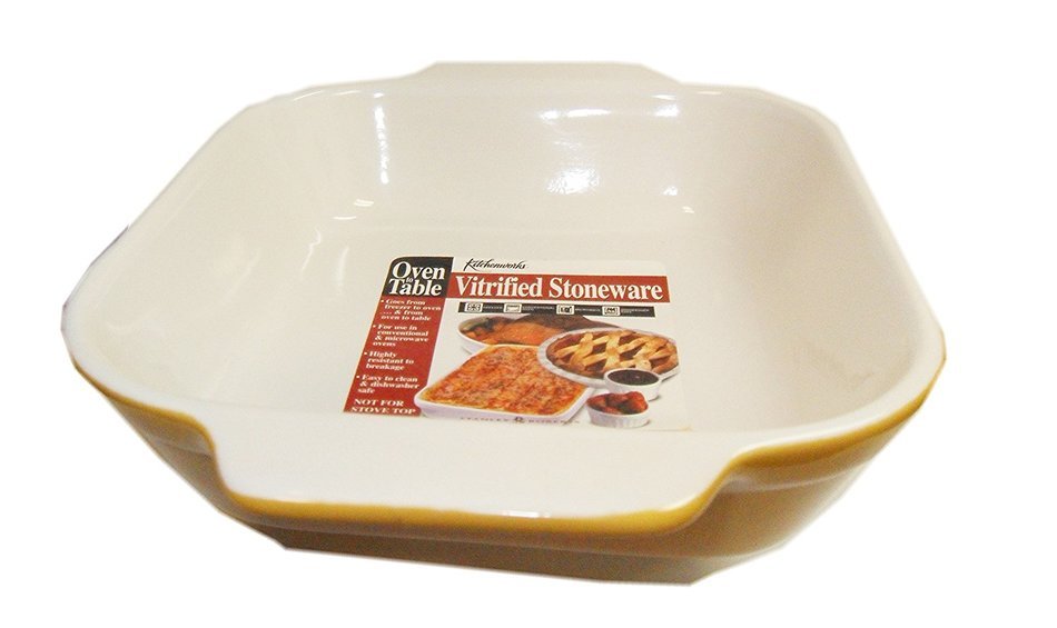 Kitchenworks Square Shaped Stoneware (Color: Mustard Yellow)