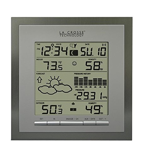 Wireless Forecast Station with Pressure History by La Crosse Technology
