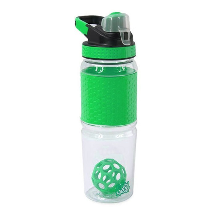 Cool Gear Hexashake Protein Shaker, 24 oz, Green