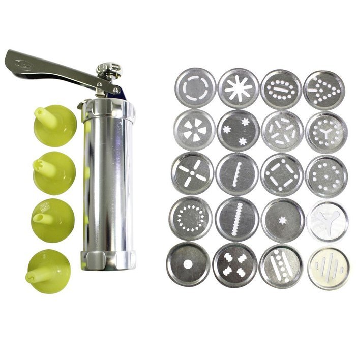 25 Piece Cookie Press Pump Machine Biscuit Maker Set by KurtzyTM N3