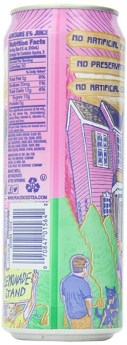 Peace Tea, Caddy Shack Tea + Lemonade, 23 Ounce (Pack of 12)