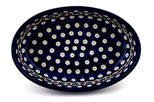 Polish Pottery Oval Baker 8-inch Mosquito N3