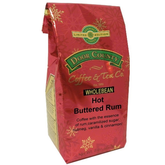 Door County Coffee, 8oz Bags, Seasonal Holiday Coffee (Candy Cane, Ground) N12