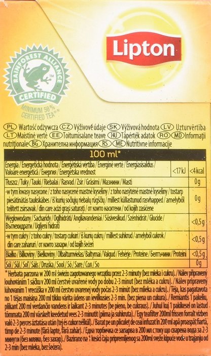 Lipton Black Tea - Lemon - Premium Pyramid Tea Bags (20 Count Box) [PACK OF 3]
