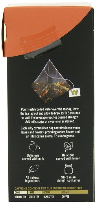 Wissotzky Tea Signature Collection Nana Mint with Ginger and Lemon Tea, 1.4 Ounce (16 Count) N15