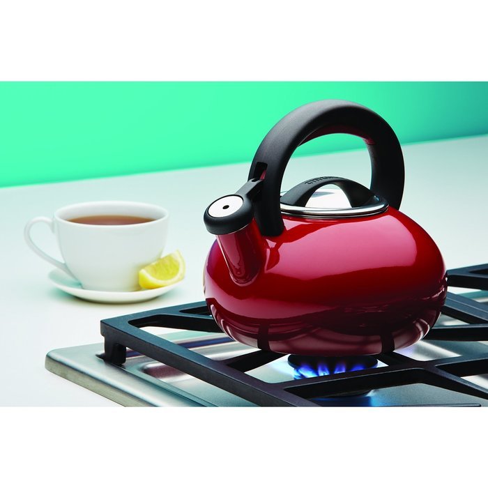 Circulon Teakettles Sunrise Whistling Teakettle, 1 1/2-Quart, Navy Blue N3