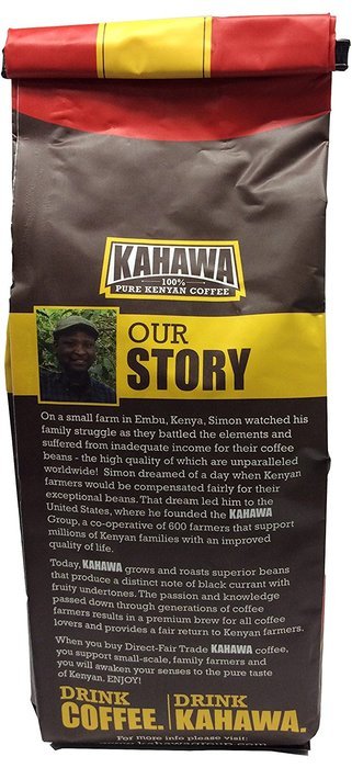 KAHAWA Kenya Coffee, Dark Roast, Ground Coffee, 100% Arabica Coffee, Kenya AA, Specialty Coffee, Premium Coffee... N9
