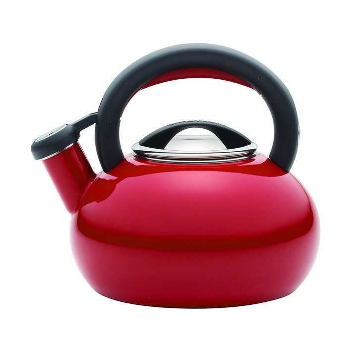 Circulon Teakettles Sunrise Whistling Teakettle, 1 1/2-Quart, Navy Blue N5