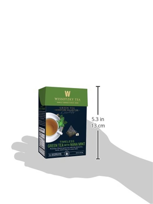 Wissotzky Tea Signature Collection Nana Mint with Ginger and Lemon Tea, 1.4 Ounce (16 Count) N29