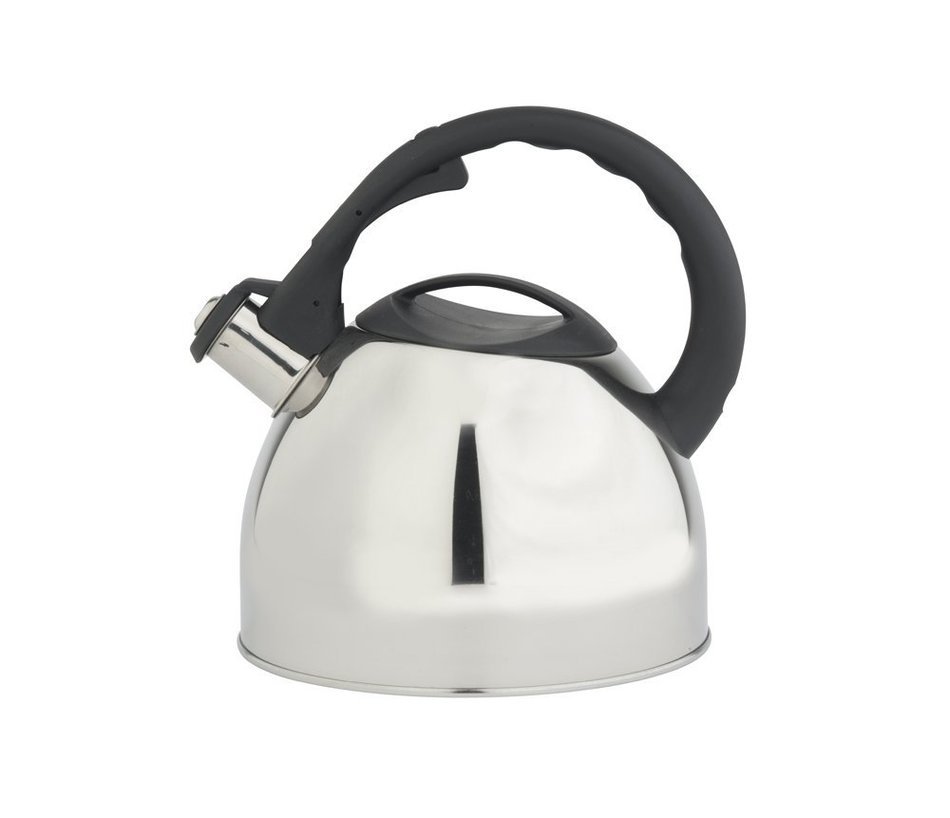 bredemeijer Universal Teakettle, 2.5-Liter, High Gloss Metallic with Black Handle