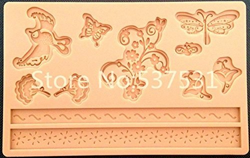 Silicone Molds Animal Butterfly Bird Fondant and Gum Paste Mold Cake Decoration Mold