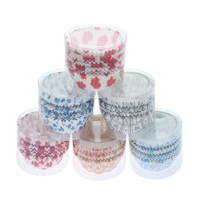 Crystallove 600pcs Random Colorful Paper Cupcake Liners Muffin Cups Baking Wrappers (Top Size2.5"x600pcs) N3