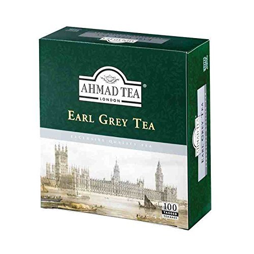 3 Boxes of Ahmad Earl Grey Tea 100 Tagged Tea Bags Each