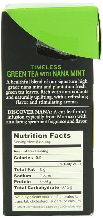 Wissotzky Tea Signature Collection Nana Mint with Ginger and Lemon Tea, 1.4 Ounce (16 Count) N38