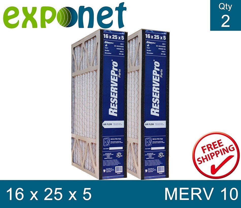 Ultravation #91-005 Replacement Filter for Model 90-006, 16x25x5 (Box of 2)
