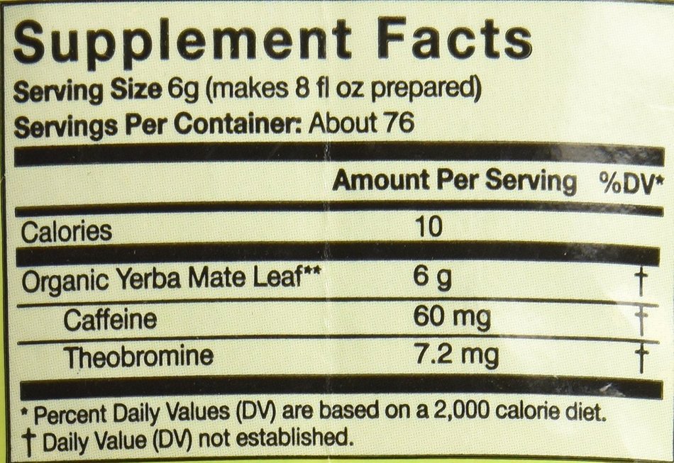 Eco Tea Yerba Mate Loose Tea 1 LB, 1 Bag