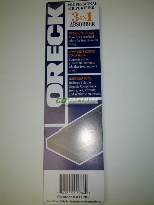 Oreck Air Purifier 3-in-1 Odor Absorber Filter N2