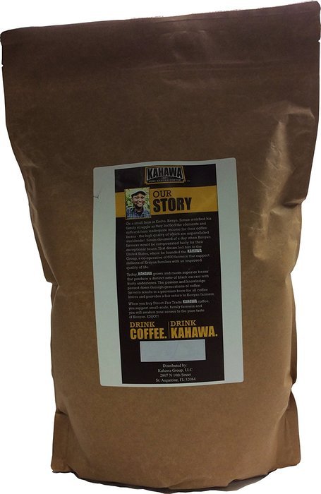 KAHAWA Kenya Coffee, Dark Roast, Ground Coffee, 100% Arabica Coffee, Kenya AA, Specialty Coffee, Premium Coffee... N14