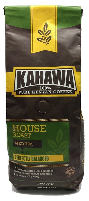 KAHAWA Kenya Coffee, Dark Roast, Ground Coffee, 100% Arabica Coffee, Kenya AA, Specialty Coffee, Premium Coffee... N16