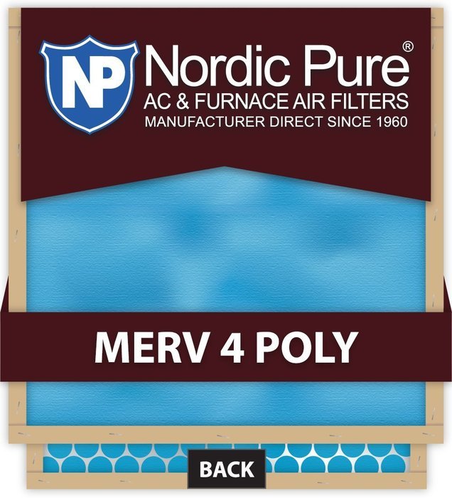 Nordic Pure 14x30x1M4Poly-6 Quantity 6 MERV 4 Poly TA Disposable Air Filter