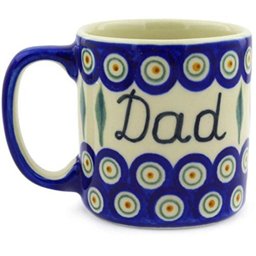 Ceramika Bona H7368E Polish Pottery Ceramic Mug Hand Painted, 12-Ounce