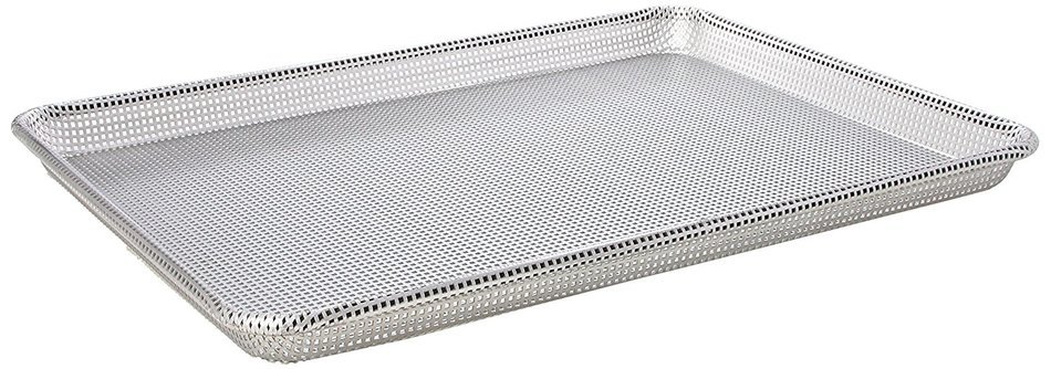 Focus Foodservice Commercial Bakeware 18-Gauge Perforated Aluminum-Sheet Pan, 1/2-Sheet