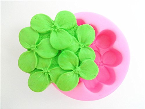 Wocuz W0419 3-leaf Flower Candy Making Silicone Mold Cake Decoration Mould Fondant Chocolate Small Pastry Tool