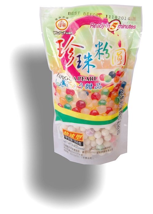 Tapioca Pearl Gluten Free for Gourmet Boba Bubble Tea 250g/8.8 oz (Multi-colored) N6