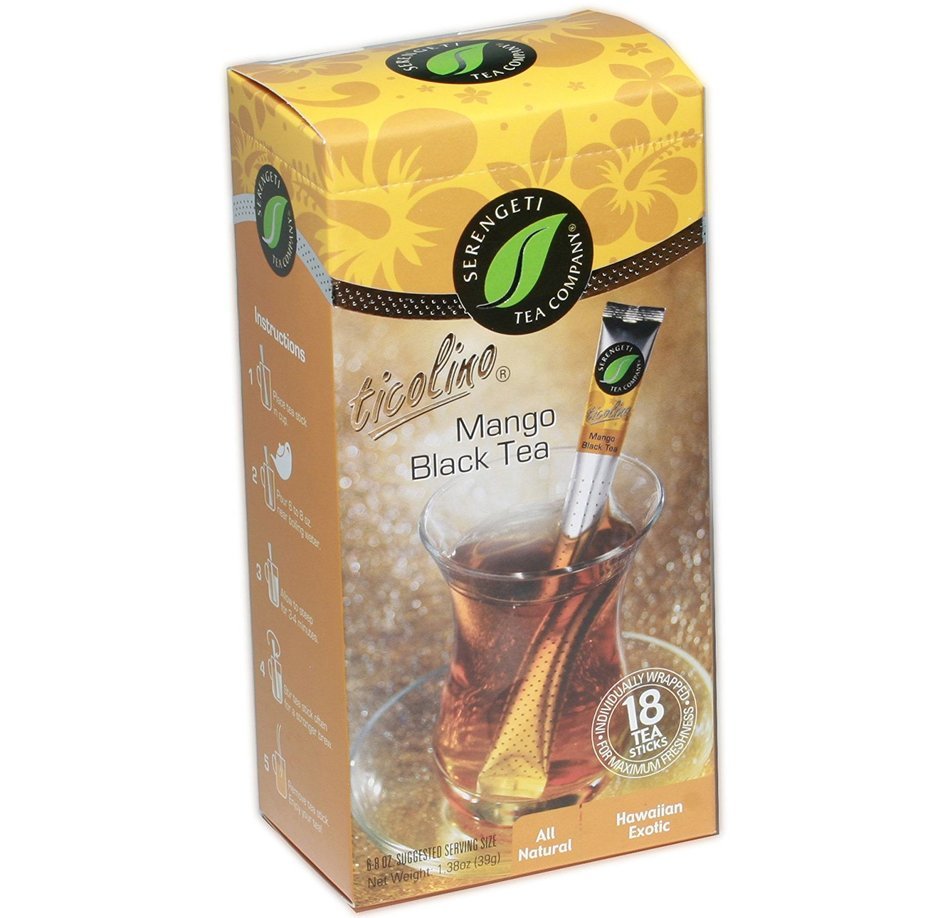 Serengeti Tea Earl Grey Tea Box with 18 Tea Sticks N24