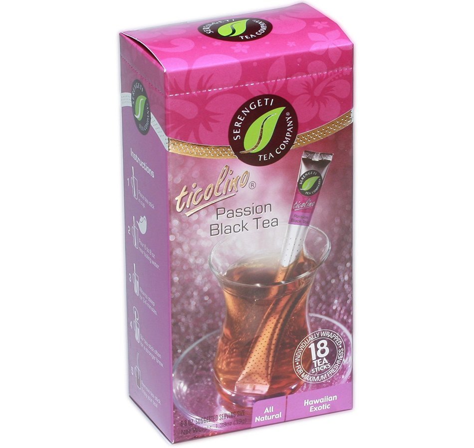Serengeti Tea Earl Grey Tea Box with 18 Tea Sticks N26