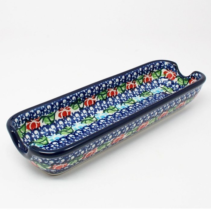 Polish Pottery Corn Dish / Cracker Dish #1725