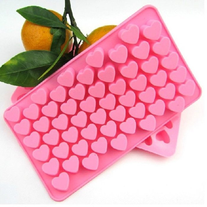 Bhbuy Newest 55 Mini Heart Cube Rectangle Chocolate/ice Silicone Cake Soap Baking Mold