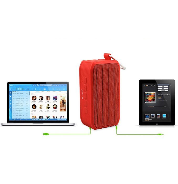 Antonso BV370 Cuboid Sport Outdoor Portable Waterproof Bluetooth 4.0 Loud Speaker Amplifier with Passive Bass... N6