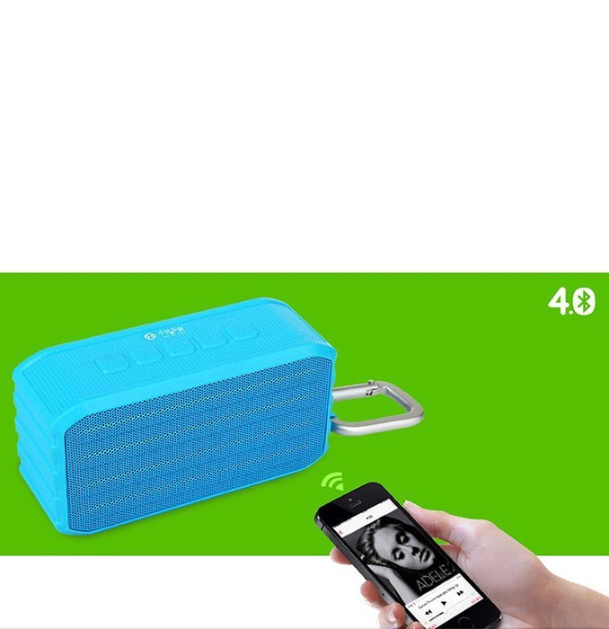 Antonso BV370 Cuboid Sport Outdoor Portable Waterproof Bluetooth 4.0 Loud Speaker Amplifier with Passive Bass... N10