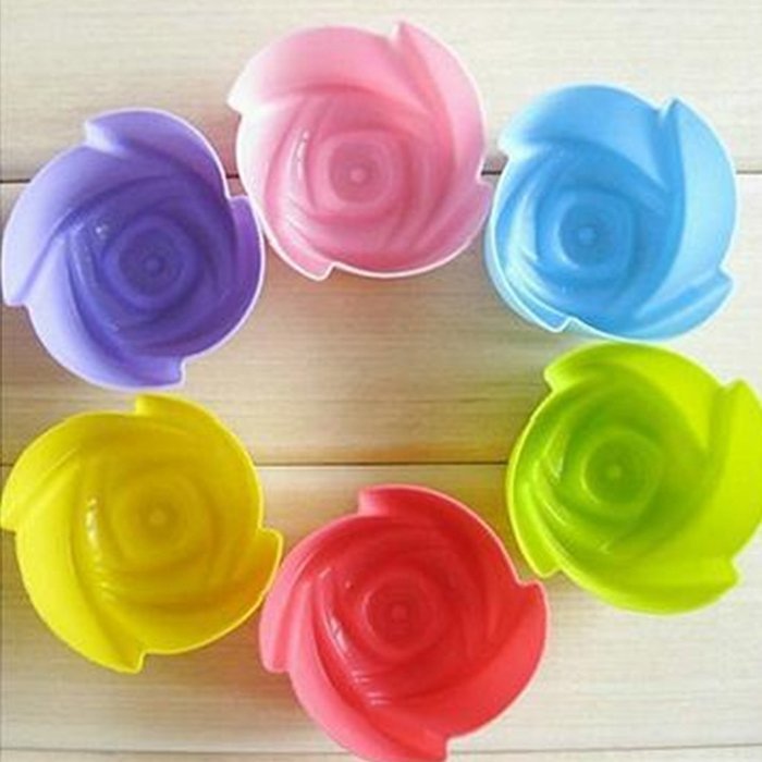 Unichart Reusable Silicone Baking Cake Molds Muffin Cups, Nonstick & Heat Resisitant 30 PCS Set