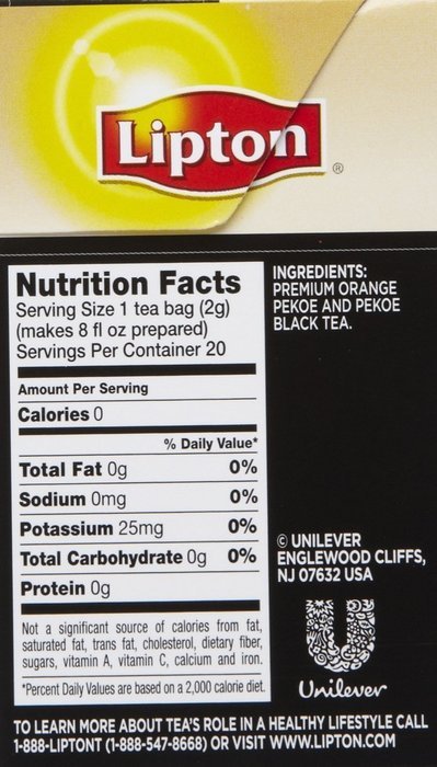 Lipton Pyramid Black Tea Bags - Black Pearl - 20 ct - 3 pk
