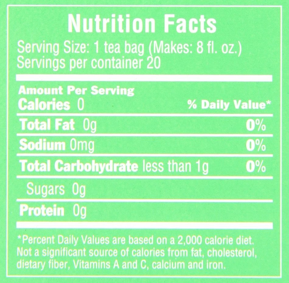 Triple Leaf Tea, Tea Bags, Green Tea, 1.34-Ounce Bags, 20-Count Boxes (Pack of 6) N2