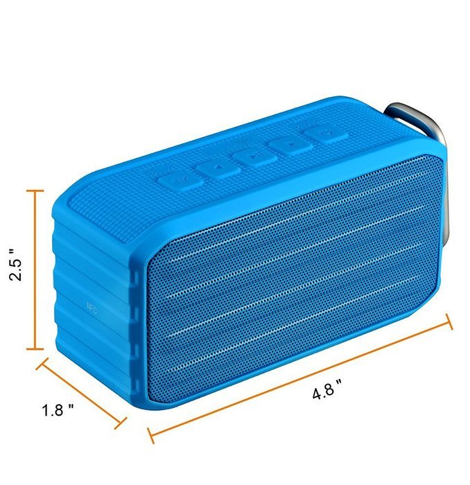 Antonso BV370 Cuboid Sport Outdoor Portable Waterproof Bluetooth 4.0 Loud Speaker Amplifier with Passive Bass... N16