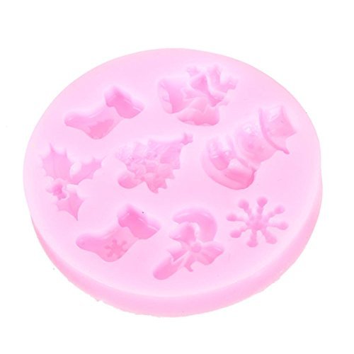 F0537 Silicone Christmas Cake Mold Fondant Soap Chocolate Mould N2