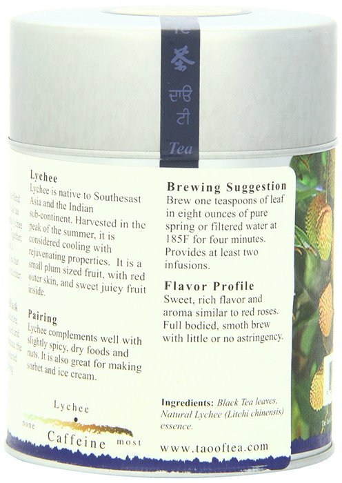 The Tao of Tea, Lychee Black Tea, Loose Leaf, 4.0 Ounce Tins N4