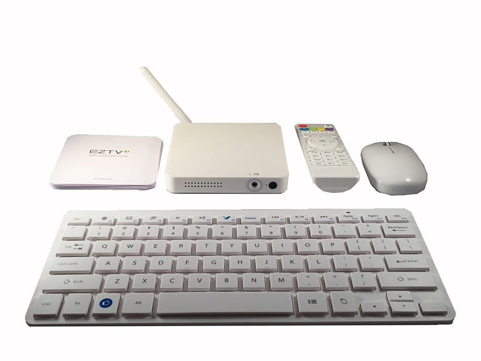 Bundle EZTV3 Quad Core Internet TV Computer Box, Streaming Media Player, with Wireless Mouse and Keyboard, Infrared...